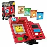 MEGA Pokémon Bauspielzeug für Erwachsene, zusammenbaubarer Kanto-Region Pokédex mit 322 Teilen, Lichtfunktion und Karten, für Sammler, HYM37