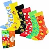 Socks Tunnel Damen Lustige Bunte Socken aus Baumwolle mit Tiermotiv – Katze, Hund, Cartoon-Design (Größe 36-43) (DE/NL/SE/PL, Numerisch, 36, 43, Regular, Regular, 6 Strümpfe set 03)