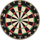 Bull’s Advantage 8 Dartboard – Professionelle Dartscheibe aus Sisal – 360° Rotierbares Symmetrisches Design – Turnierqualität – Ultra Dünner Draht – Inkl. Montagesystem