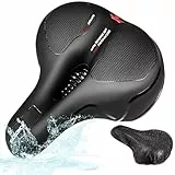 ZONOZONE® Fahrradsattel Herren Damen Bequem Weich mit Memory Foam - Ergonomisch Fahrrad Sattel Atmungsaktiv Stoßdämpfend Wasserdicht Sattel | Trekking City MTB e-Bike Fahrradsitz