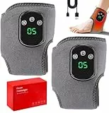 3-In-1-Fußmassager, 2 Stück Foot Massager, Fußmassagegerät, Fussmassagegerät, Fußmassage, Kabellose Fußmassagegerät 3 Modi und 5 Wärmestufen 3-In-1 Massagegerät für Knöchel, Ferse, Sohle, Fußgewölbe