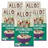 Allos Das Ungesüßte Protein-Müsli | Bio Müsli | Haferflocken | Frühstückscerealien | vegan (5 x 450g), 1 Stück (5er Pack)