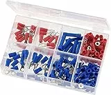 kwb Kabel-Schuh Sortiment, Set m. 150 teilen, f. Kabel-Schuh Zange, Kabel-Verbinder Satz