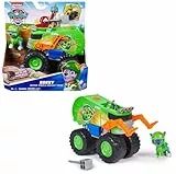 PAW PATROL Rescue Wheels - Rockys Recycling Monstertruck mit Geschoss-Abwurf und Rocky Hundefigur, Spielzeug für Kinder ab 3 Jahren