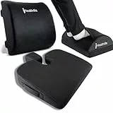 Healthfix® Ergonomie-Bundle bestehend aus: Ergonomisches Keilkissen, Fußstütze & Lendenkissen | Ideal für's Büro & Home Office | Verbessert Sitzhaltung, lindert Sitzschmerz & erhöht Komfort