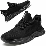 ZGPWZWL Sneaker Damen Schuhe Turnschuhe Atmungsaktiv Sportschuhe Leichtgewichts Walkingschuhe Freizeitschuhe Laufschuhe Straßenlaufschuhe,Schwarz EU 38