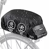 Eyein wasserdichte Regenschutz für Fahrradkorb Fahrradtasche Packtasche Gepäckträger 5L - 18L, Schwarz