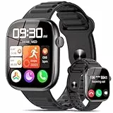 Marsyu 2026 Neu Smartwatch Herren Damen mit Bluetooth Anrufen/SOS-Notruf, 1,83' Gesundheitsuhr mit 24H Herzfrequenz SpO2 Schlafmonitor, Fitnessuhr Sportuhr mit Dynamisches Zifferblatt für iOS Android