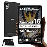 Blackview ZENO1 8 Zoll Tablet Android 15 90Hz 800x1280 - Ultra Leicht&Kompakt Gaming, T615 8-Kern KI-Chip,18 GB RAM+256 GB ROM(2TB TF)/4G LTE+WiFi 5G/Face ID/6000mAh 10W/8MP+8MP/Widevine L1/BT5.2/GMS