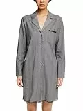 ESPRIT Damen Printed Cotton Lace Sus A_ls Nachthemd, Schwarz, 34 EU