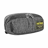 Tatonka Kulturbeutel Square Zip Pouch S (1L) - Aufklappbare Waschtasche mit 2 Reißverschluss-Netztaschen PFC/PFAS-frei - 8 x 19 x 7 cm (Black)