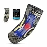 Lusenone Kupfer Ellenbogenbandage - Kompression Ellenbogen Bandage Herren & Damen - Tennisarm Bandage Ellenbogen für Golferarm, Sehnenentzündung, Sport, Arthritis, Ellbogen Bandage Elbow Support(xl)