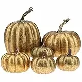 Kepfire 6 Pcs Simulation Gefälscht Kürbis Riss Künstlich Realistisch Halloween Der Herbst Dekoration Küche Gemüse Modell Party