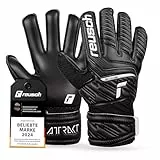 Reusch Torwarthandschuhe Kinder Jugendliche | robuster Grip & stabile Passform | für Training & Spiel | Kunstrasen, Naturrasen & Hartplatz | für Nachwuchs-Torhüter | Größe 4-8 | Attrakt Solid Junior