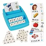Joozmui Geschenk Mädchen 3 4 5 6 7 8 Jahre, Buchstaben Lernen Spielzeug ab 3-8 Jahre Junge Spiele, kinderspielzeug ab 3-6 Jahre Geburtstagsgeschenk