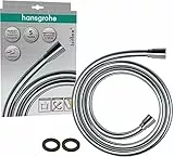 hansgrohe Isiflex - universal Duschschlauch 1,25 m, mit Verdrehschutz, flexibler Brauseschlauch mit Knickschutz, inkl. Dichtungsringe, Chrom