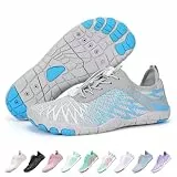 RUYI Unisex Barfuss Schuhe Damen Herren Barfußschuhe, Schnell Trocknend Badeschuhe, Weich Leicht Traillaufschuhe Fitnessschuhe mit rutschfest Sohle & Breiter Zehenbox
