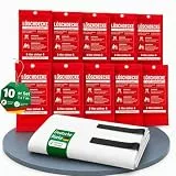 Brandengel® 10er Set Feuerlöschdecke 1x1 m – DIN EN 1869:2019 geprüfte Löschdecke für Fettbrand & Küche – Feuerdecke aus Glasfaser für Haushalt, Werkstatt, Auto, Grill & Camping
