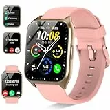 DUSONLAP Smartwatch Herren Damen, 1,85' HD Touchscreen Smart Watch mit Telefonfunktion, 113+ Sportmodi Sportuhr, Roségold