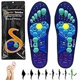 Audasi Magnetische Einlegesohlen, Massage Schuheinlagen Akupunktur Schuheinlagen Orthopädische für Männer Und Frauen Plantarfasziitis Reflexologie Akupressur Einlagen(M)
