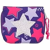 Depesche 10675 Portemonnaie TOPModel mit Stern aus Streichpailletten, ca. 10 x 11,5 x 3 cm