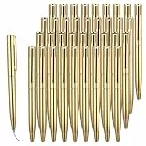 36 Stück Mini Kugelschreiber Gold Tintenstift Kunststoff Gelstifte 10 cm
