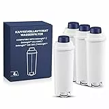 Mutital 4 Stück Kaffeevollautomat Wasserfilter, Ersatz Kompatibel mit Delonghi ECAM-Serie, Dinamica, Cappuccino System, Magnifica, ETAM Autentica und Verschiedener Modelle von Esam (4)