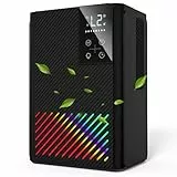 Luftentfeuchter Elektrisch, Ultra Leiser Raumentfeuchter, 2500ml Luftentfeuchter mit LED Display, Timer und Abtauen, 7 Farbiges Licht Dehumidifiers for Home, Ideal für Schlafzimmer Badezimmer