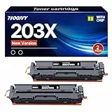 NOGIVY 203X CF540X Schwarz Toner Kompatibel für HP 203X 203A CF540X CF540A für Color Laserjet Pro MFP M281fdw M281fdn M280nw M281cdw M254dw M254nw M254dn CF540X (Schwarz, 2er-Pack)