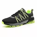 frysen Laufschuhe Herren Damen Atmungsaktiv Leichtgewicht Luftpolster Sportschuhe Turnschuhe Straßenlaufschuhe Sneaker Joggingschuhe Walkingschuhe Sport Fitness Schuhe Green Grün 34
