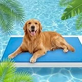 Seachrgif Kühlmatte Hund 60 * 90CM Kühlmatte Katze Hundekühlmatte, Dicker Selbstkühlungsschicht Für Langanhaltende Frische. Passend Für Mittelgroße Und Große Hunde; Faltbar, Leicht Zu Reinigen