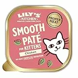 Lily’s Kitchen Vollwertnahrung Nass Katzenfutter für junge Katzen 19 Schalen (19 x 85g) Geflügel