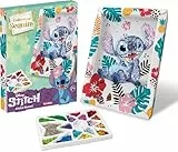 Lansay - COLLECTION SEQUINS - Disney Stitch Set - Erstellt ein glitzerndes Bild aus Stitch Sequins - Inklusive Aufbewahrungsfach - Trennt und organisiert die Sequins einfach - Ab 7 Jahren
