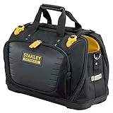 STANLEY FatMax Werkzeugtasche/Tragetasche für Werkzeug mit Fächern Quick Access (mit 4 Fächern, aus 600 x 600 Denier Nylon, mit Kunststoffboden & gepolstertem Schultergurt) FMST1-80147