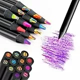 Muexoee 12 Farben buntstifte kinder Ein Strich, mehrere Farben regenbogenstift Zum Malen, Ausmalen, Skizzieren, Geeignet als zur einschulung Geschenk