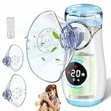 Inhalationsgerät mit Digitaler Anzeige, Inhaliergeräte für Erwachsene und Kinder, Inhalator Inhaliergerät Vernebler mit Gesichtsmaske & Mundstück, Ultraleicht Klein, Leicht zu Tragen