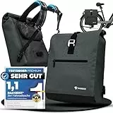 RADGEIST Fahrradtasche für Gepäckträger I Gepäckträgertasche & Rucksack I Fahrradtasche für Damen & Herren I Umhängetasche & Gepäcktasche für Fahrrad 20L Anthrazit
