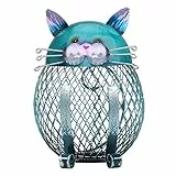 Tooarts Sparschwein aus Metallmünzen (Sparschwein) Typ 2 Blau