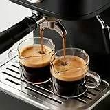 MHDCLY 2er Set Espresso Gläser mit Ausguss & Henkel - Hitzebeständige Espressotassen aus Glas - Barista Shot Glas für Siebträgermaschine - Ideal für Ristretto & Doppio