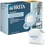 BRITA Wasserfilterkartusche MAXTRA PRO Pure Performance (All-In-1) 6er-Pack Halbjahrespack – Original Ersatz-Wasserfilter für Filterkannen: reiner Wassergeschmack – filtert PFAS, Chlor, Kalk, Metalle
