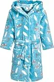 Playshoes Unisex Kinder Morgenmantel Bademantel, Surf-Bus, 110-116