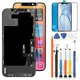 LADYSON LCD Bildschirm für iPhone 12 6.1'' LCD Display für iPhone 12 PRO A2403 A2172 A2402 A2404 A2407 A2341 A2406 A2408 LCD Touch Screen Digitizer Ersatz-Kit mit Werkzeug (TFT-TFT-Highlight-Version)