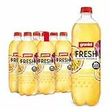 granini FRESH Maracuja (6 x 0,75l), Maracuja-Erfrischungsgetränk, mit Kohlensäure, echte Früchte, wenig Kalorien, ohne Süßungsmittel, vegan