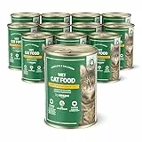 by Amazon Katzensfutter, nass, getreidefrei, Dose, Huhnstücke in Gelee, 12 x 405 g