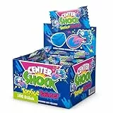 Center Shock Zungenmaler Pillow, Box mit 100 Kaugummis, Extra saurer mit Füllung, geeignet für Geburtstag, Pinata, Candy-Bar, Weihnachten & Halloween, 400g