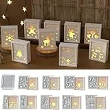 Skeadex Silikonformen Gießformen Weihnachten,10er Silikonform Geschenkbox Gießformen Silikon Weihnachten Gips Zum Gießen Gießform Geschenkbox Giessformen Silikon Weihnachten (B)