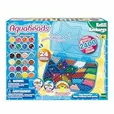 Aquabeads 31502 Maxi Perlen Nachfüllpack - Nachfüllset, 2400 Bunte Bastelperlen, Bastelspaß für Kinder ab 4 Jahren, ohne Bügeln oder Kleben