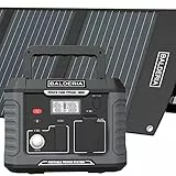 BALDERIA Power Set 500W | Solar-Generator, Kraftwerk | Tragbare Powerstation 400Wh mit Solarpanel 120W, Steckdose, 230V, USB | Strom für Outdoor, Camping, Arbeiten, Notfall, Balkon & Wohnmobil