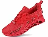 Herren Bequemschuhe, Frauen Schnürschuhe Rot 45EU