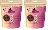 catz finefood Meatz Katzen Leckerlies Essential Mix - knusprige Streifen aus den beliebtesten Fleischsorten - Katzensnack für Allergiker ohne Zucker, getreidefrei (1 x 45 g) (Packung mit 2)